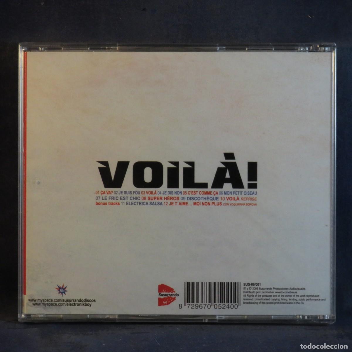CDs de m&uacute;sica: ELECTRONIKBOY &ndash; VOIL&Agrave;! - CD - Foto 2