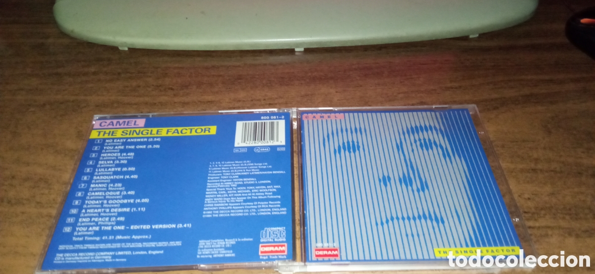 CDs de m&uacute;sica: CAMEL - THE SINGLE FACTOR (1982) - Foto 1