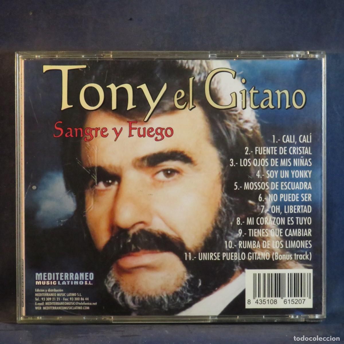 CDs de m&uacute;sica: TONY EL GITANO &ndash; SANGRE Y FUEGO - CD - Foto 2