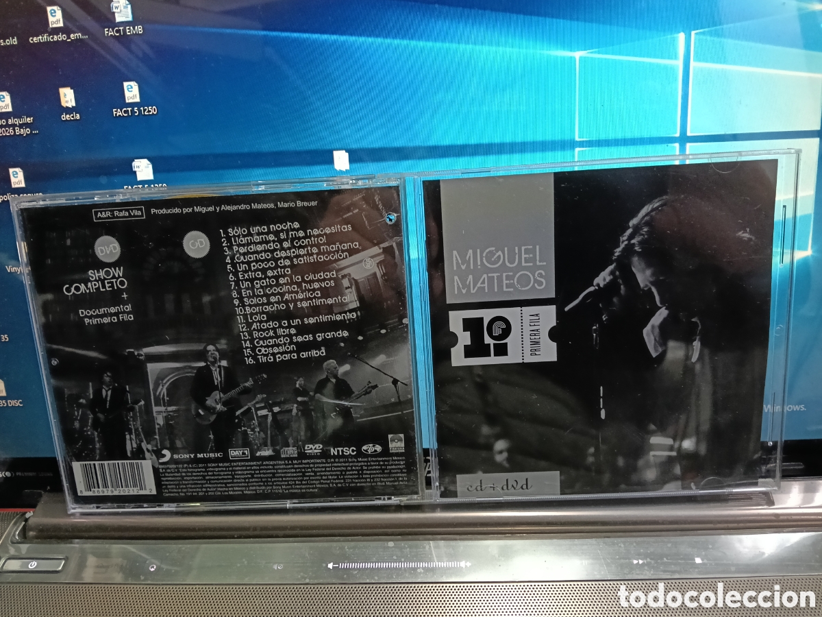 CDs de m&uacute;sica: Miguel Mateos cd + dvd primera fila M&eacute;xico 2011