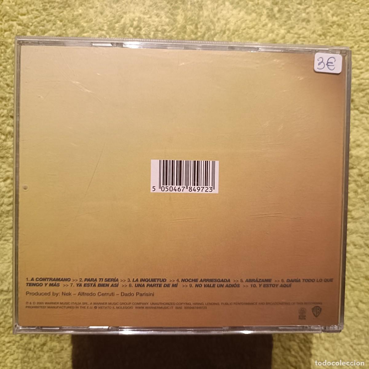 CDs de m&uacute;sica: Nek - Una parte de m&iacute; - CD. - Foto 2
