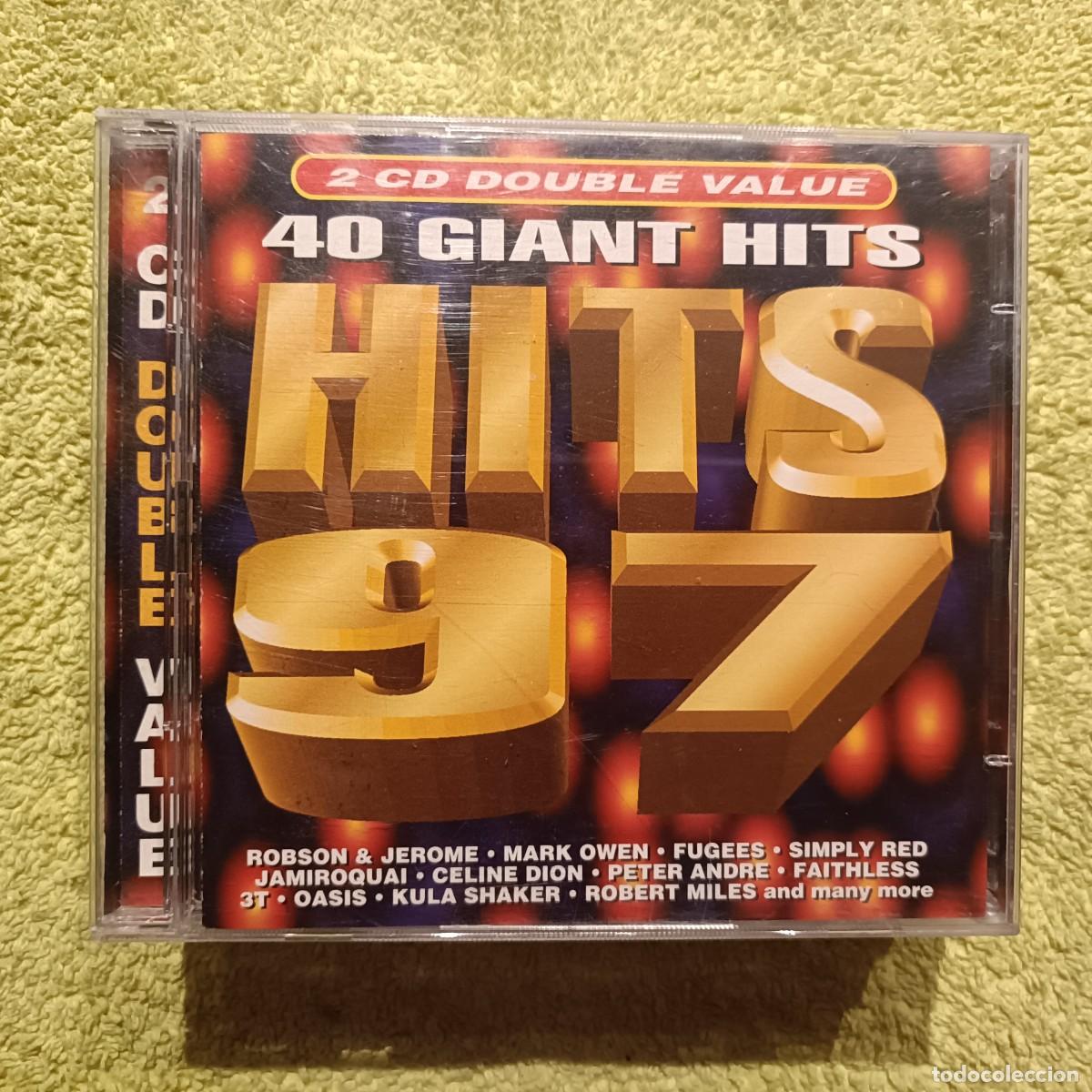CDs de m&uacute;sica: Hits 97 - 40 Giant Hits - Doble CD.