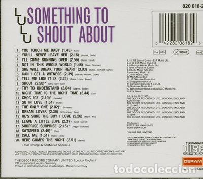CDs de m&uacute;sica: Something to Shout About- 0042282061829