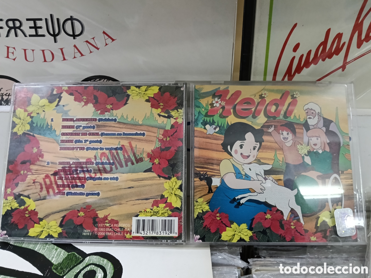 CDs de m&uacute;sica: Heidi cd b.s.o. m&uacute;sica y relatos originales en castellano chile 2000