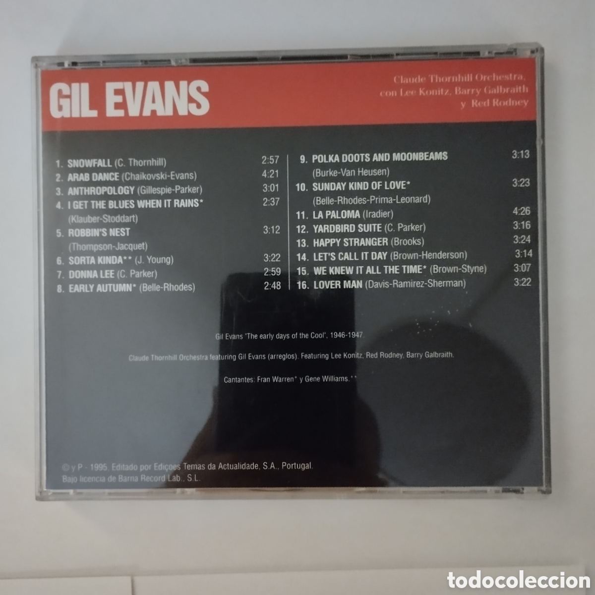 CDs de m&uacute;sica: CD Gil Evans (Arreglos) - Maestro Del Jazz. - Foto 2