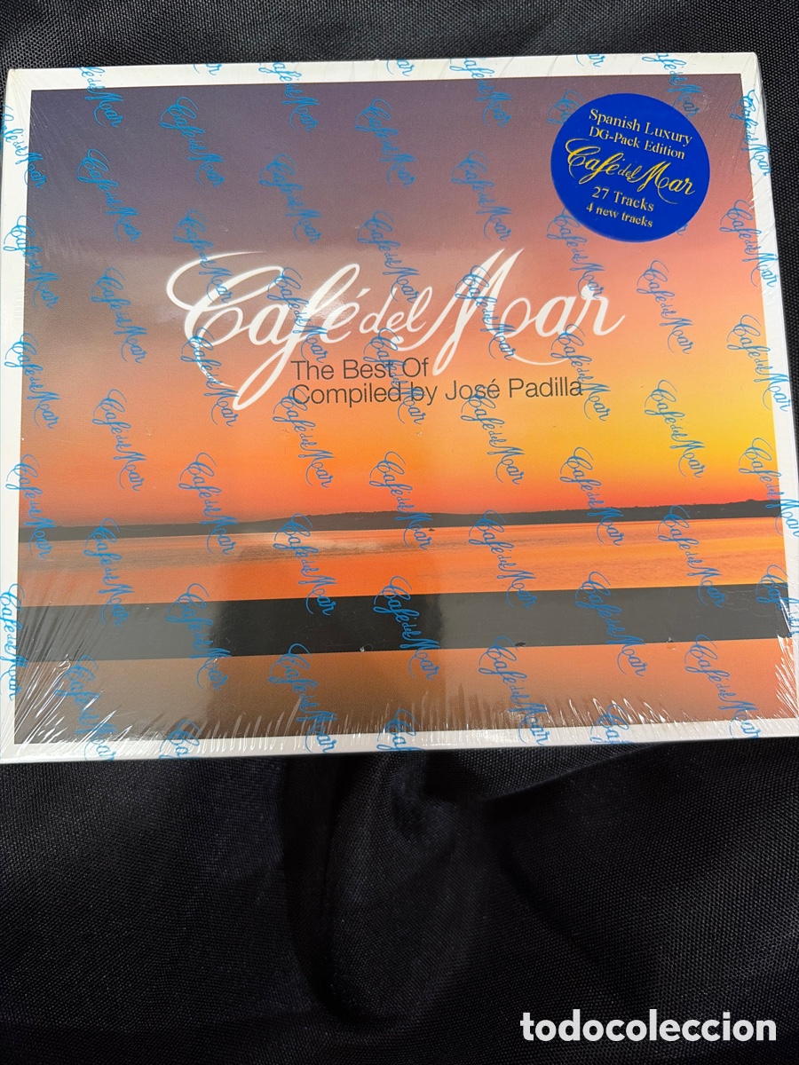 CDs de m&uacute;sica: CAFE DEL MAR - THE BEST OF BY JOSE PADILLA - CD DOBLE PRECINTADO - PACO DE LUCIA, U2, COLDPLAY,
