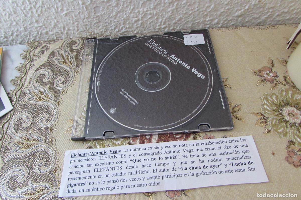 CDs de m&uacute;sica: ELEFANTES VS ANTONIO VEGA - QUE YO NO LO SABIA ( CD SINGLE CADENA 100 )