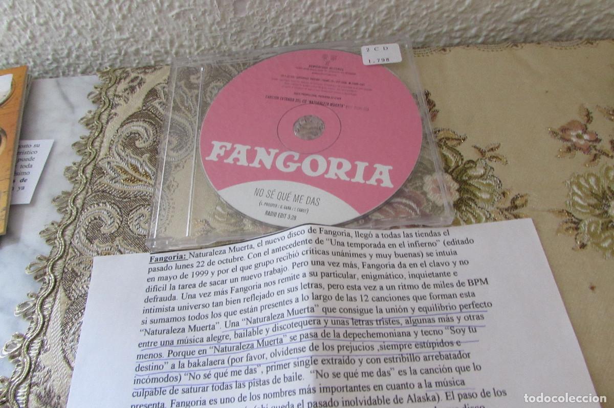 CDs de m&uacute;sica: FANGORIA - NO SE QUE ME DAS CD SINGLE CADENA 100