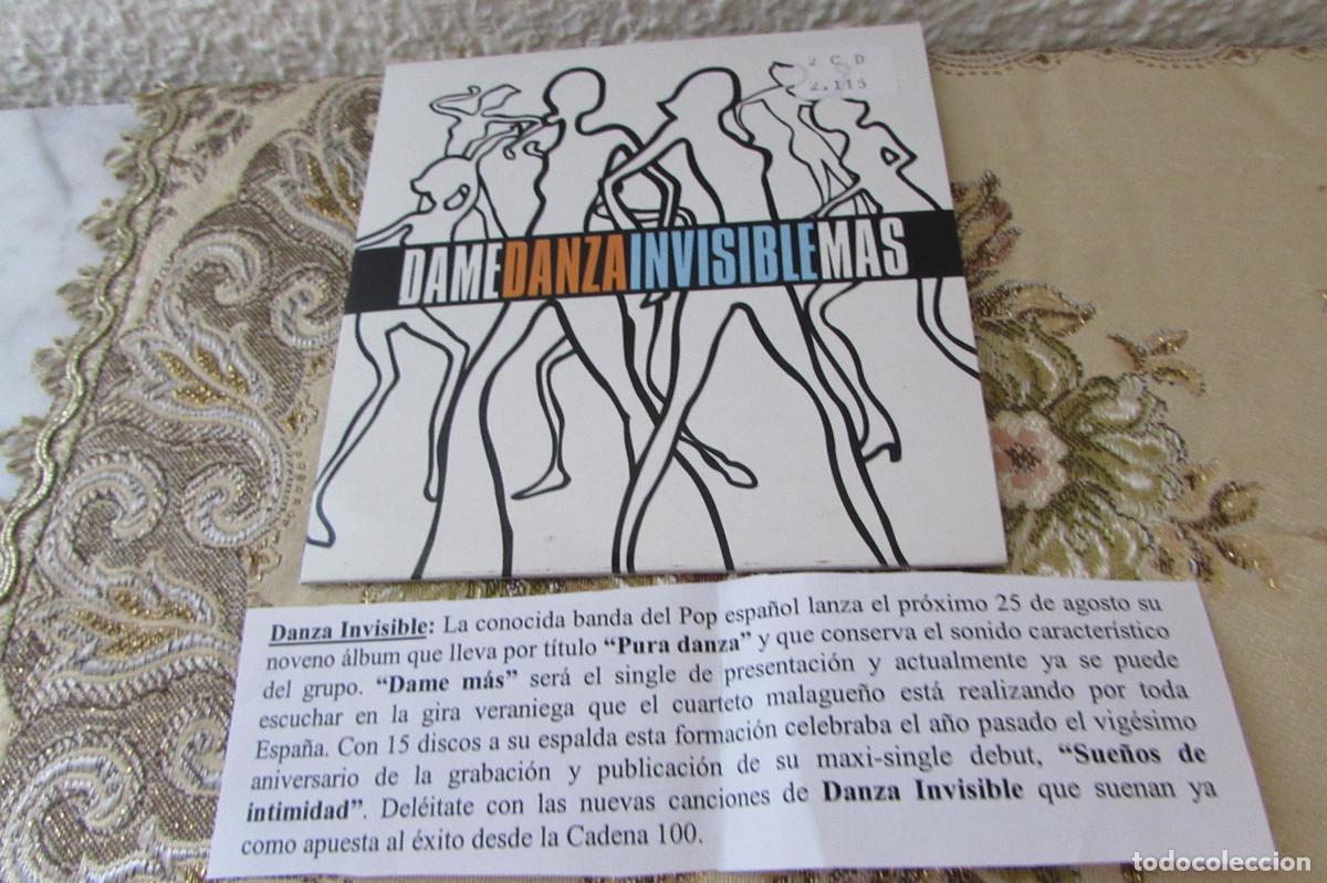 CDs de m&uacute;sica: DANZA INVISIBLE-DAME MAS CD SINGLE CADENA 100