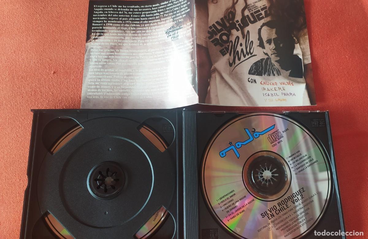 CDs de m&uacute;sica: CD Silvio Rodriguez en Chile (doble CD) - Foto 4