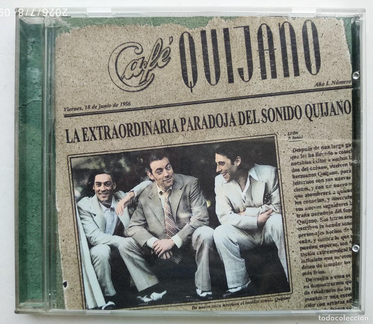 CDs de m&uacute;sica: CAF&Eacute; QUIJANO, LA EXTRAORDINARIA PARADOJA DEL SONIDO QUIJANO. CD.