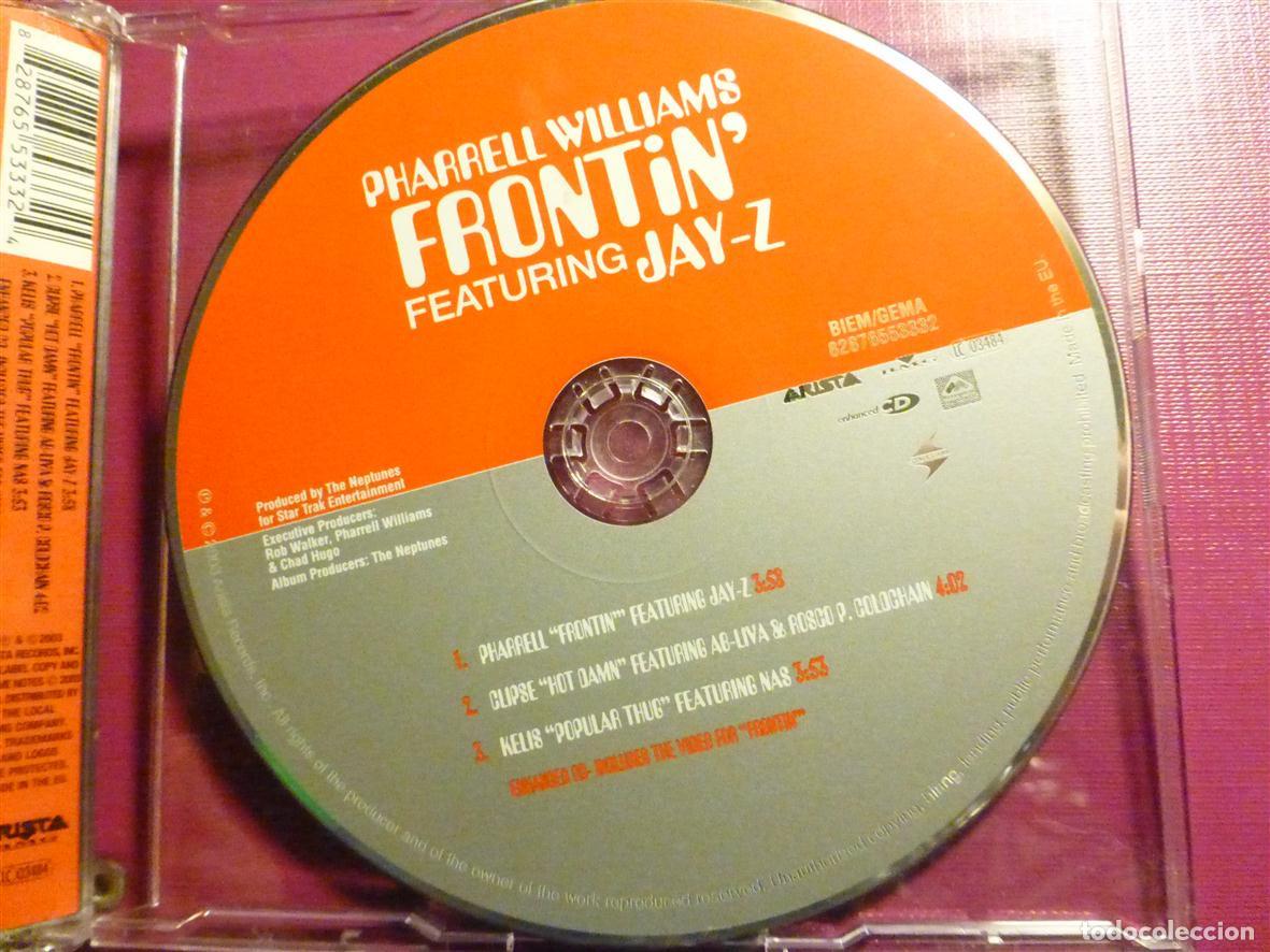 CDs de m&uacute;sica: CD Compact Disc - Pharrell Williams - Frontin&acute;Featuring Jay-Z - Arista 2003 - Foto 2