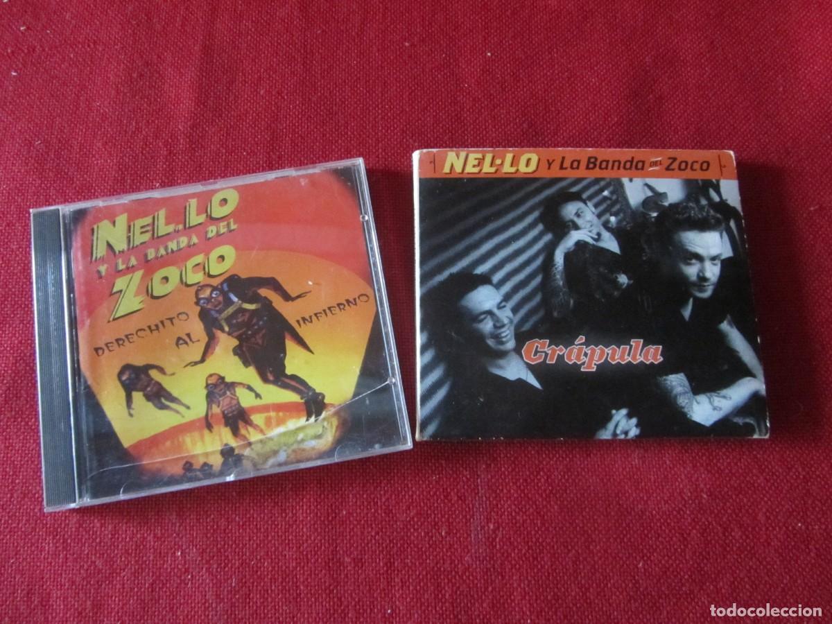 CDs de m&uacute;sica: 2 CD NEL.LO Y LA BANDA DEL ZOCO. CR&Aacute;PULA-DERECHITO AL INFIERNO. 1998-1999