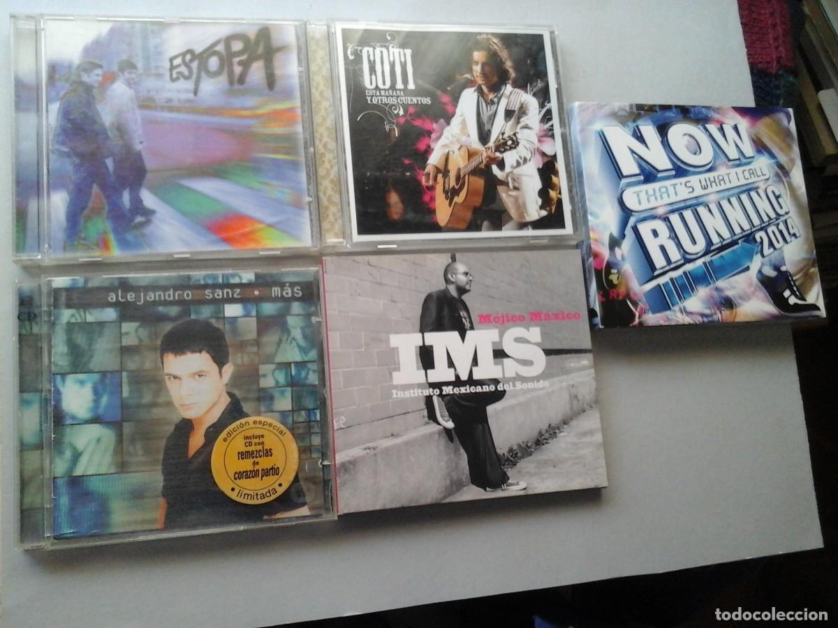 CDs de m&uacute;sica: LOTE 8 CD. ESTOPA. ALEJANDOR SANZ. COTI. INSTITUTO MEXICANO DEL SONIDO. NOW THAT'S 2014. POP LATINO