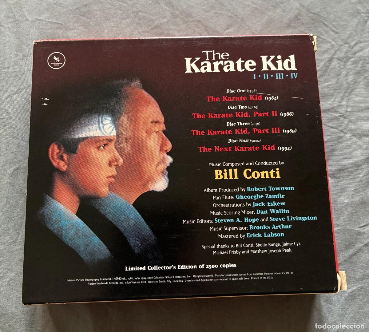 CDs de m&uacute;sica: Bill Conti &lrm;&ndash; The Karate Kid: I &middot; II &middot; III &middot; IV