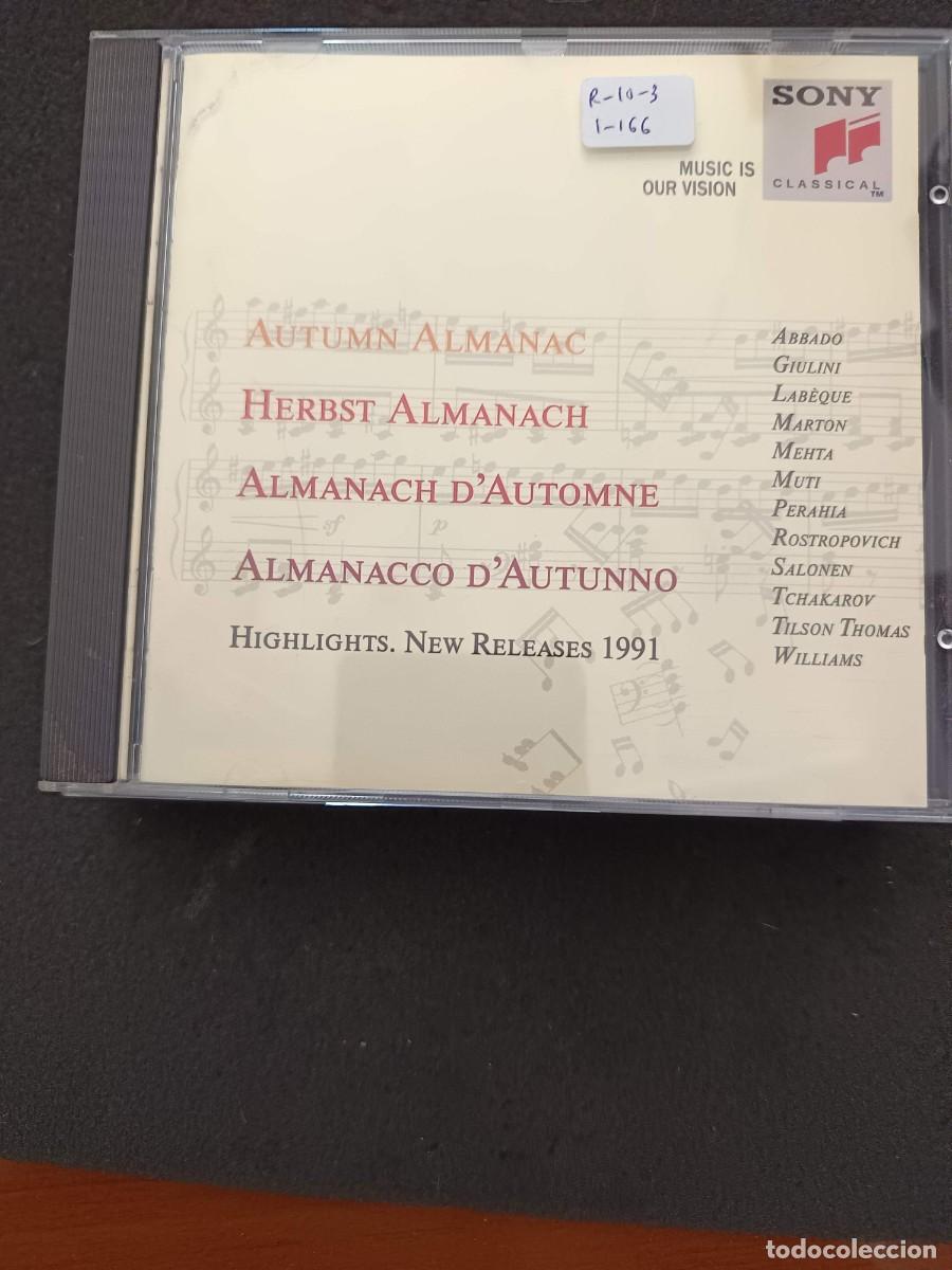 CDs de m&uacute;sica: SONY CLASSICAL. AUTUMN ALMANAC. HIGHLIGHTS. NEW RELEASES 1991