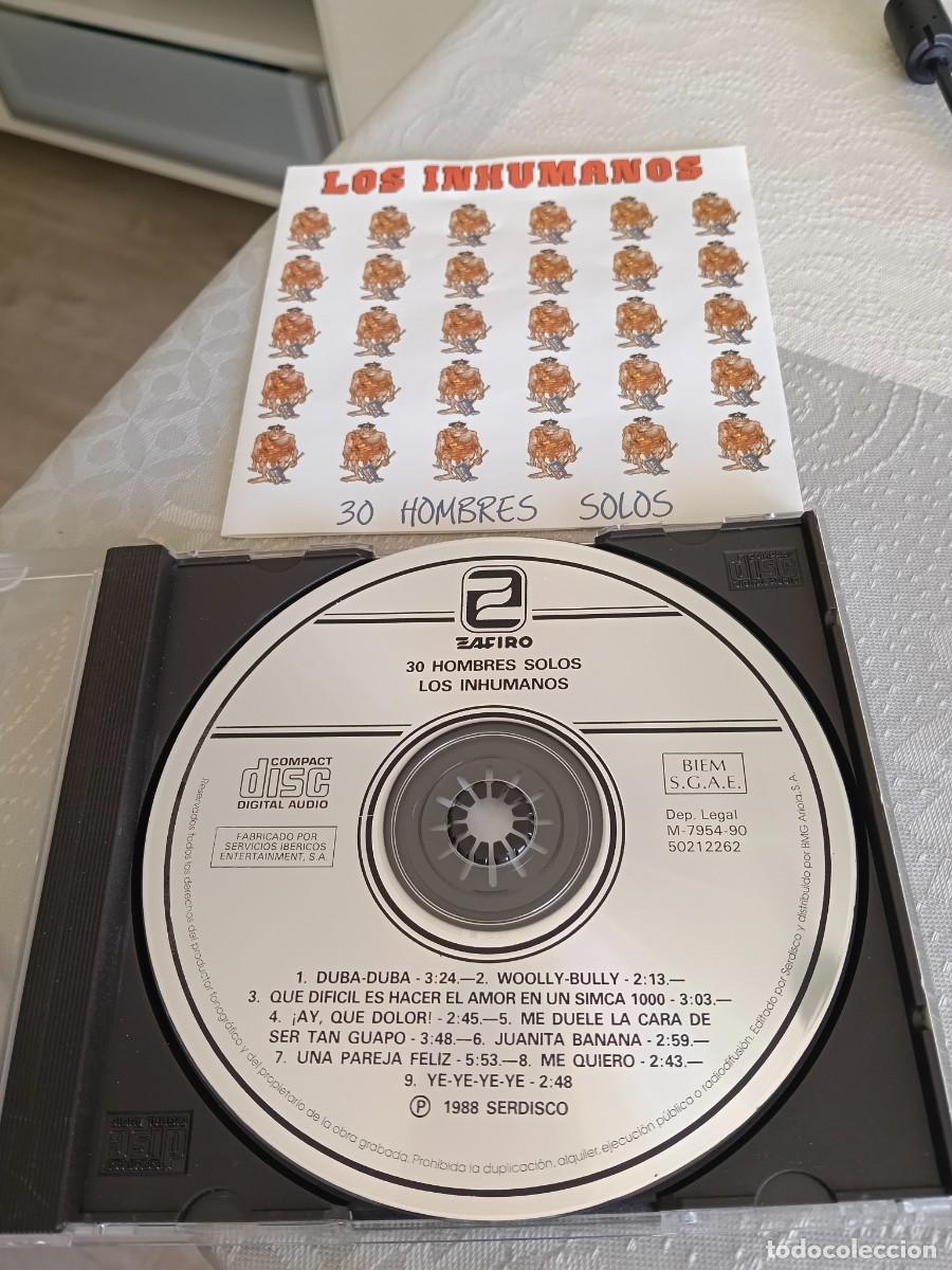 CDs de m&uacute;sica: RAR CD. LOS INHUMANOS. 30 HOMBRES SOLOS. 1990.