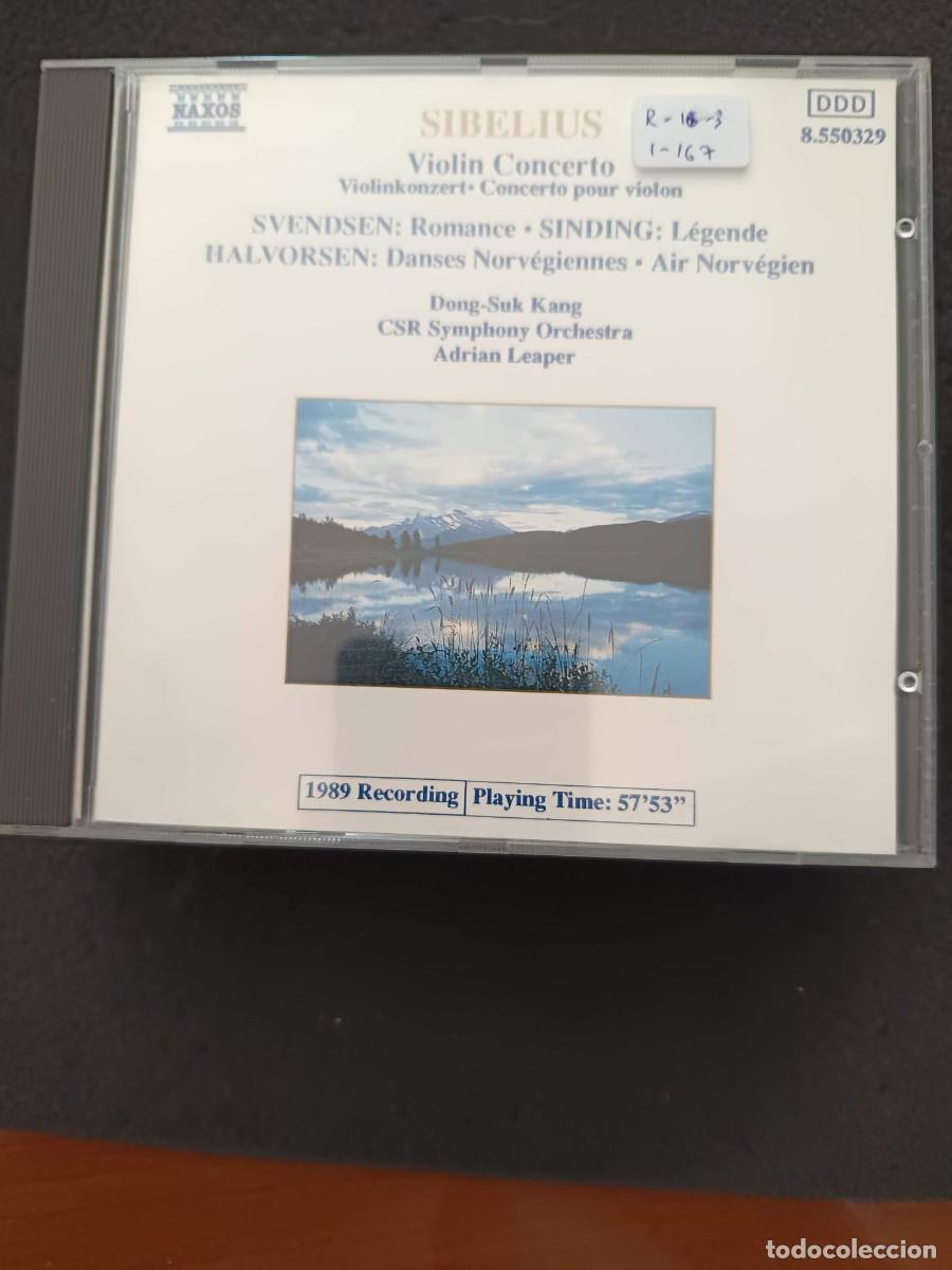 CDs de m&uacute;sica: SIBELIUS: VIOLIN CONCERTO / SVENDSEN: ROMANCE / SINDING: L&Eacute;GENDE / HALVORSEN: DANSES NORV&Eacute;GIENNES