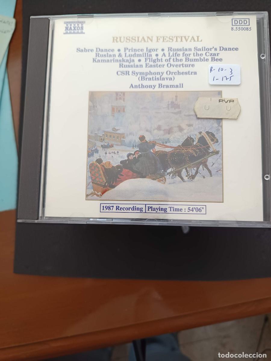 CDs de m&uacute;sica: RUSSIAN FESTIVAL: SABRE DANCE / PRINCE IGOR / RUSSIAN SAILOR'S DANCER Y OTRAS. DIR: ANTHONY BRAMALL