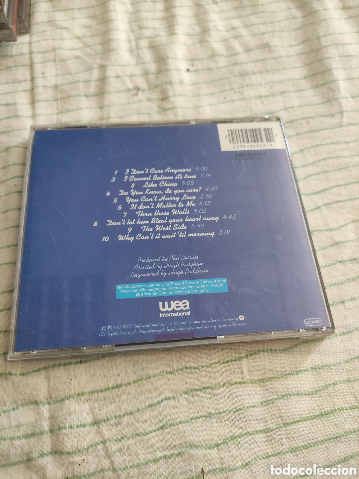 CDs de m&uacute;sica: CD Phill Collins - Hello, I must be going - Foto 2