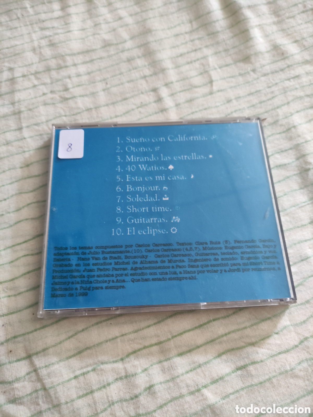 CDs de m&uacute;sica: CD Carlos Carrasco - Cuatro elementos - Foto 2