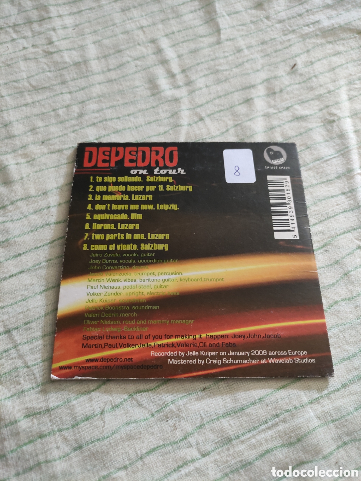 CDs de m&uacute;sica: CD Depedro - on tour - Foto 2