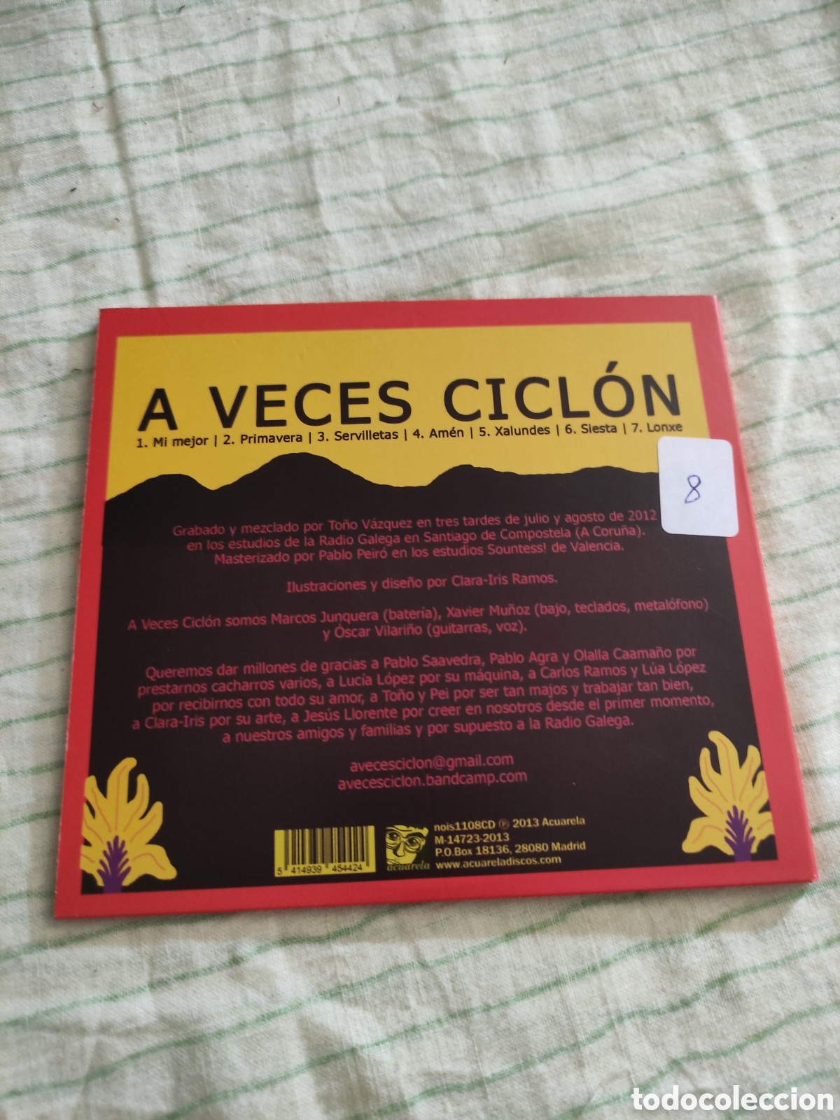 CDs de m&uacute;sica: CD A veces cicl&oacute;n --- - Foto 3