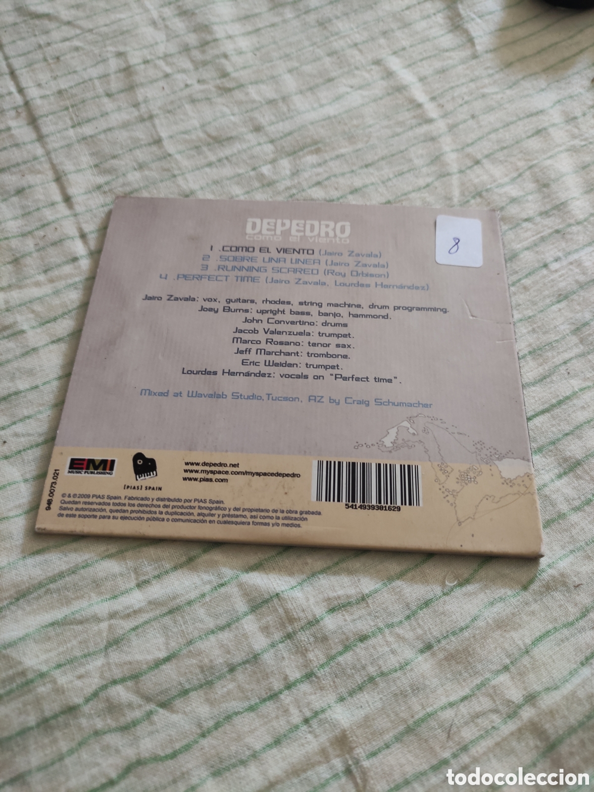 CDs de m&uacute;sica: CD Depedro - Como el viento - Foto 3