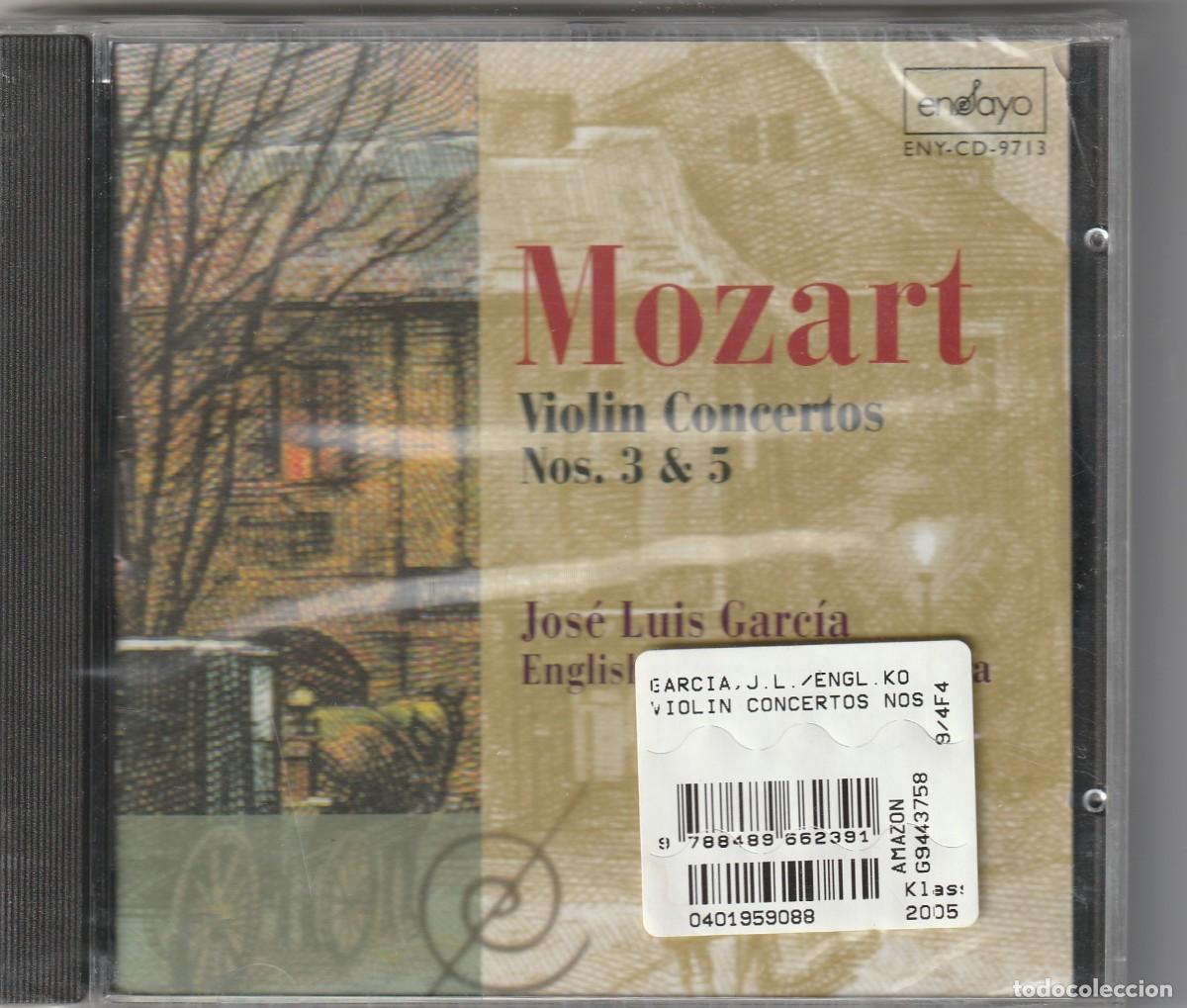 CDs de m&uacute;sica: MOZART - VIOLIN CONCERTOS NOS. 3 & 5 - JOSE LUIS GARCIA (CD ENSAYO 1997) NUEVO. PRECINTADO.
