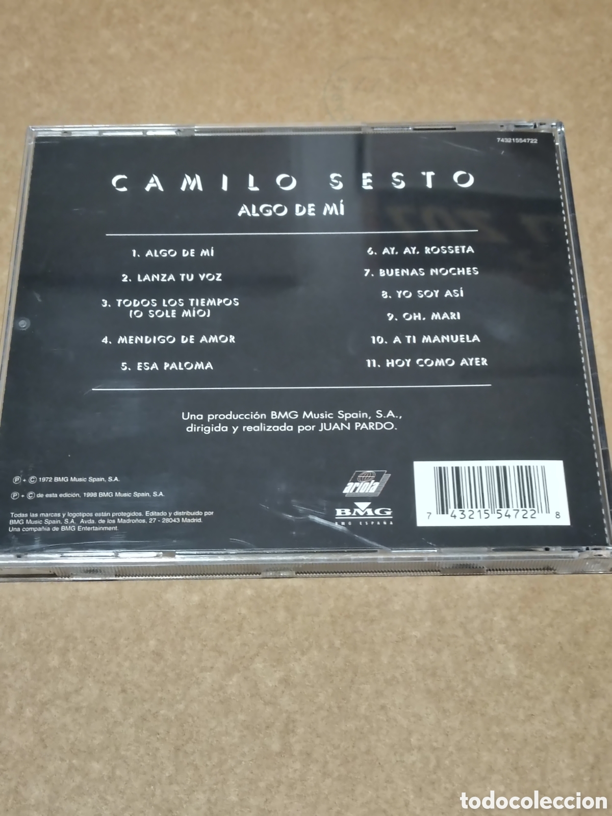 CDs de m&uacute;sica: Algo de m&iacute;&rdquo; de Camilo Sesto - Foto 2