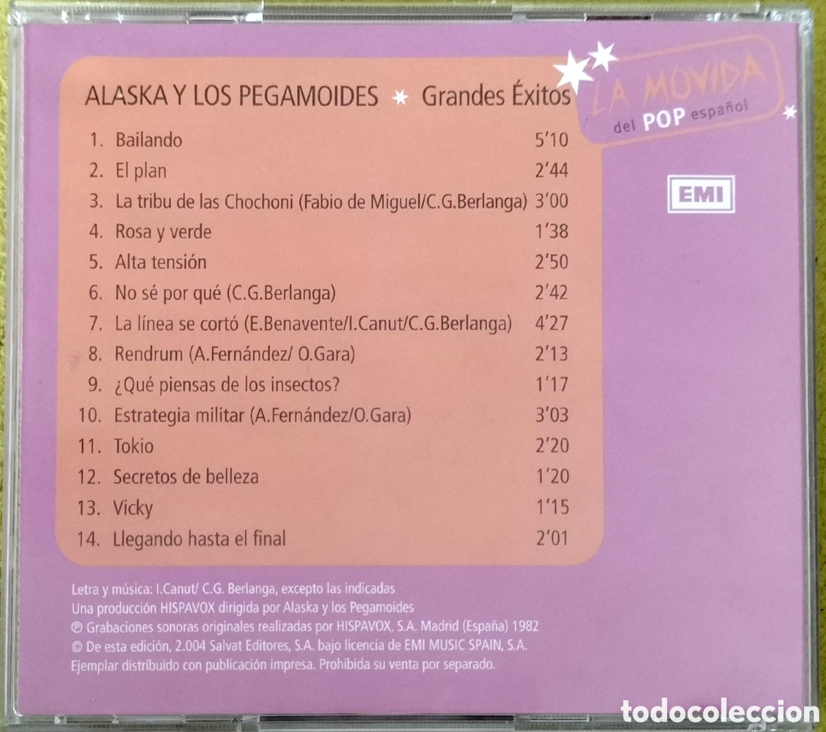 CDs de m&uacute;sica: CD Alaska Y Los Pegamoides - Grandes Exitos - Foto 3