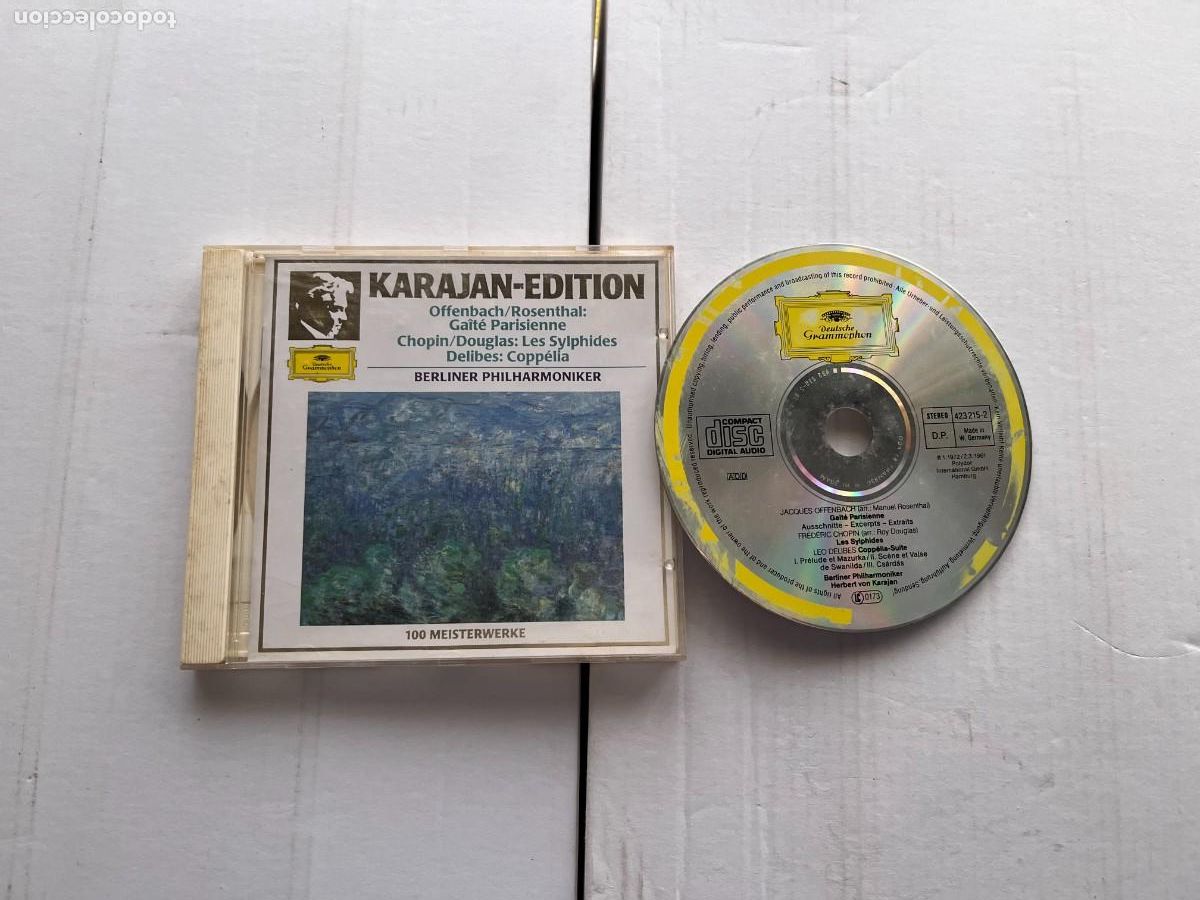 CDs de m&uacute;sica: OFFENBACH ROSENTHAL GAITE PARISIENNE CHOPIN KARAJAN - DEUTSCHE GRAMMOPHON - CD MUSICA KREATEN