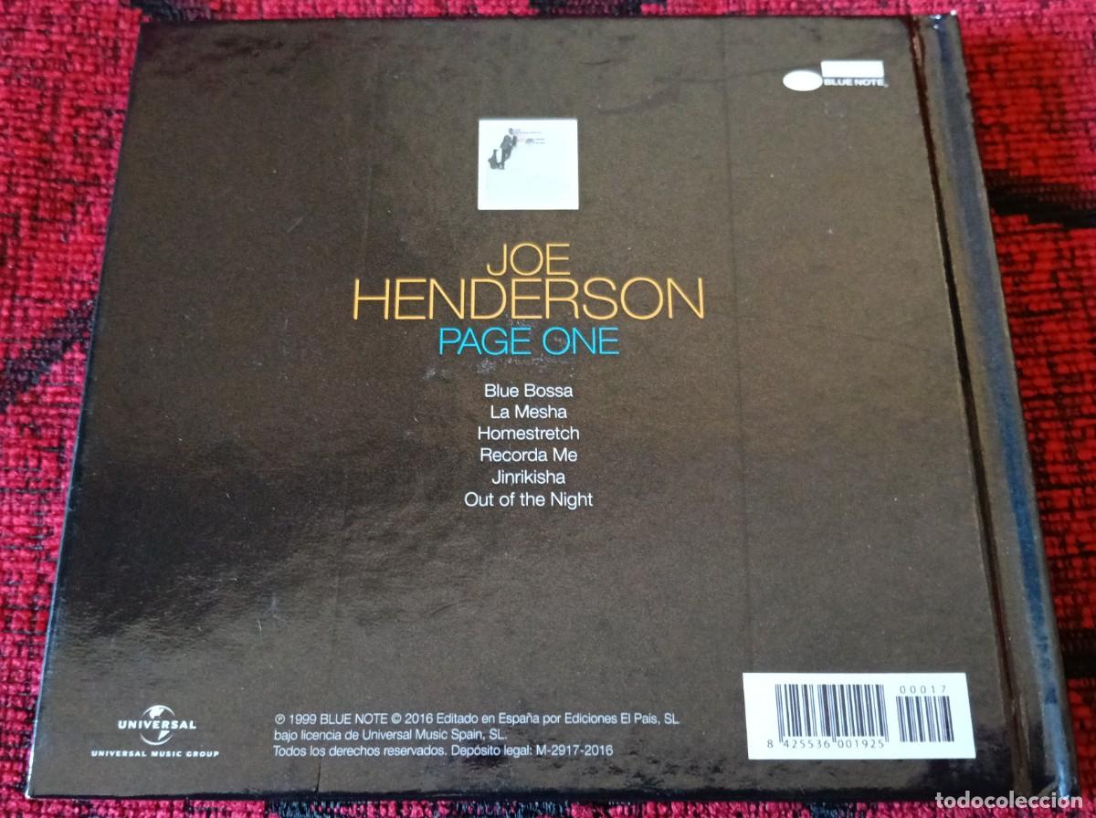CDs de m&uacute;sica: JOE HENDERSON ** Page One ** CD + LIBRO 2016 - Foto 3