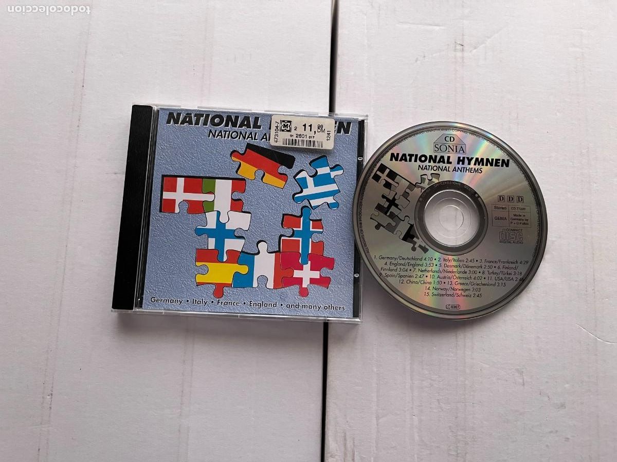 CDs de m&uacute;sica: NATIONAL HYMNEN ANTHHEMS HIMNOS NACIONALES - CD MUSICA KREATEN