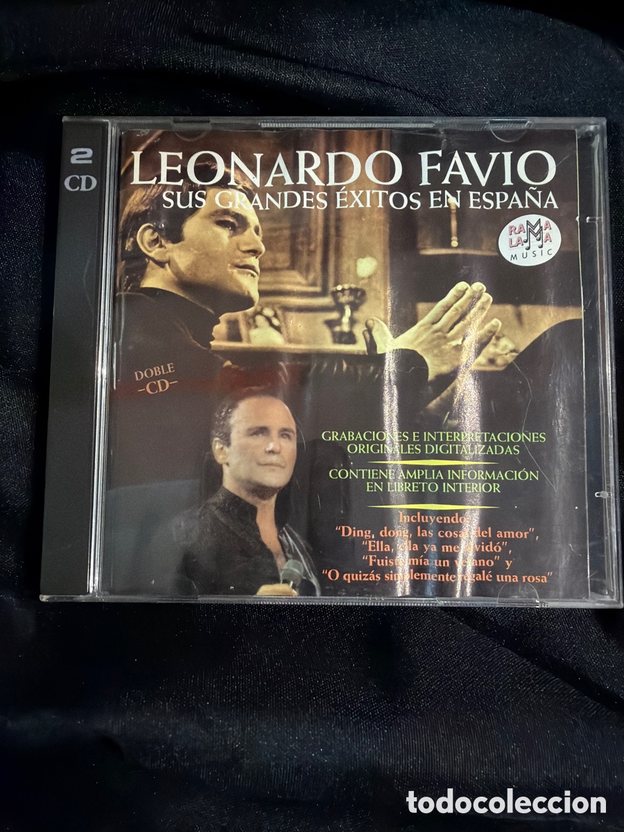 CDs de m&uacute;sica: LEONARDO FAVIO - SUS GRANDES EXITOS EN ESPA&Ntilde;A CD DOBLE