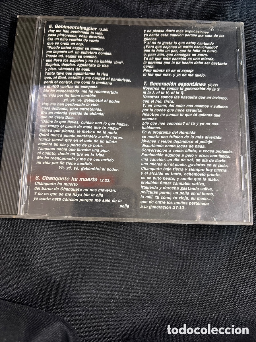 CDs de m&uacute;sica: MAMA LADILLA - ARZOBISPOFOBIA CD ALBUM FALTA PORTADA