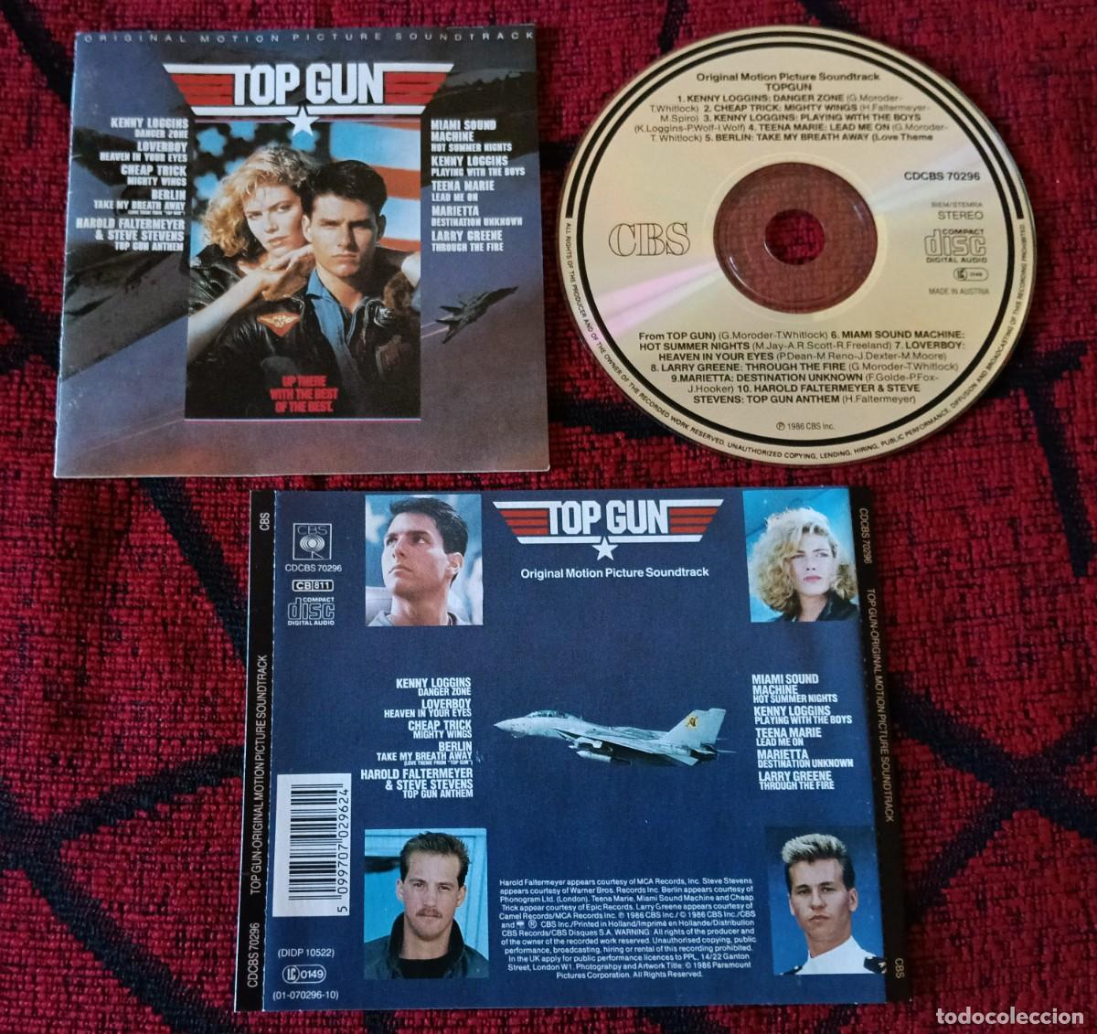 CDs de m&uacute;sica: TOP GUN ** BANDA SONORA ** CD 1986 BERLIN Miami Sound Machine KENNY LOGGINS