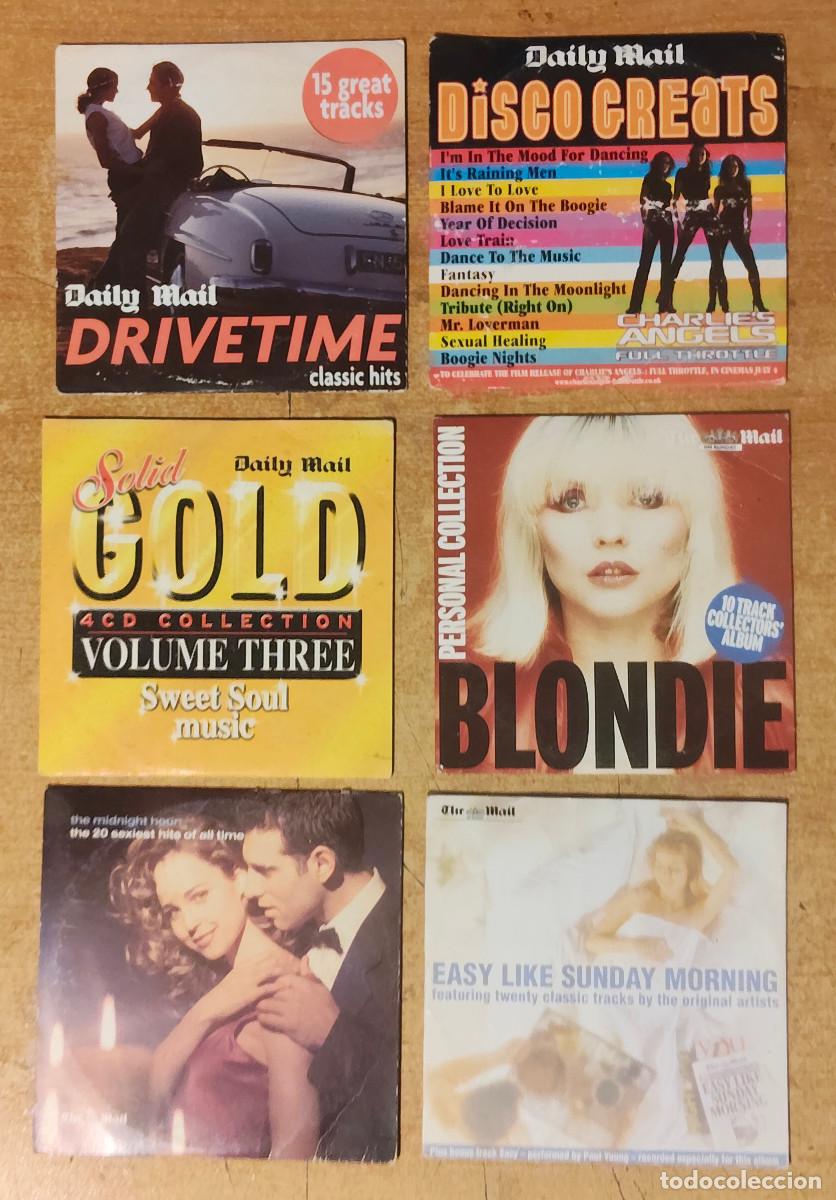 CDs de m&uacute;sica: colecci&oacute;n de discos compactos promocionales en funda de cart&oacute;n regalados por el peri&oacute;dico brit&aacute;nico