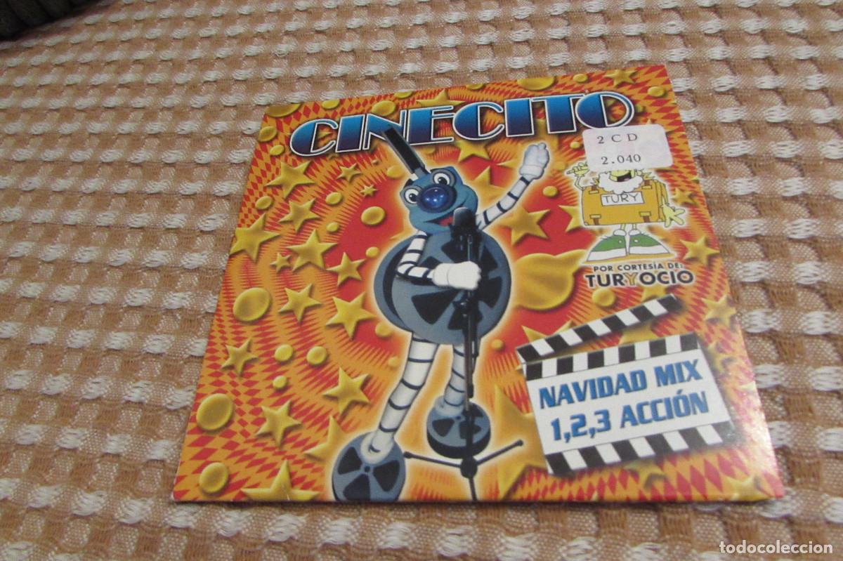 CDs de m&uacute;sica: Cinecito. Navidad Mix. 1, 2, 3, Acci&oacute;n. Promocional