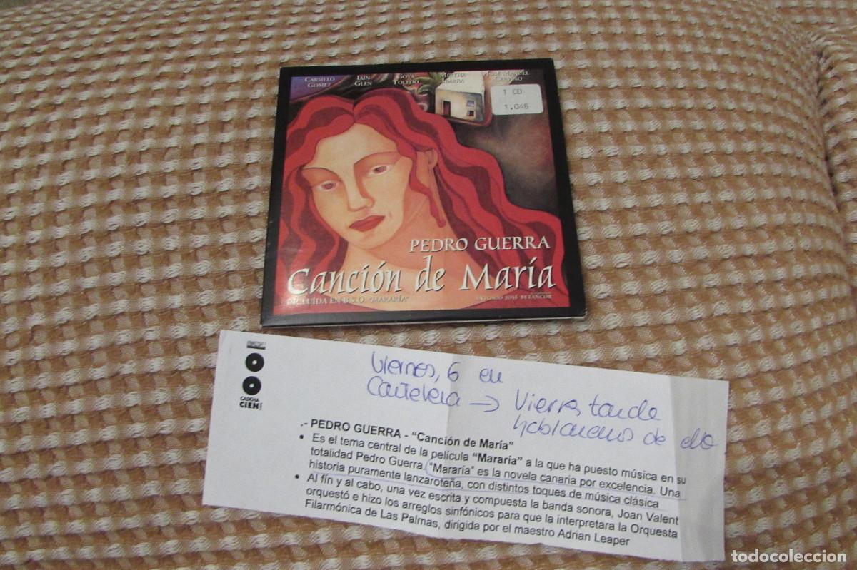 CDs de m&uacute;sica: PEDRO GUERRA - CANCION DE MARIA CD SINGLE CADENA 100
