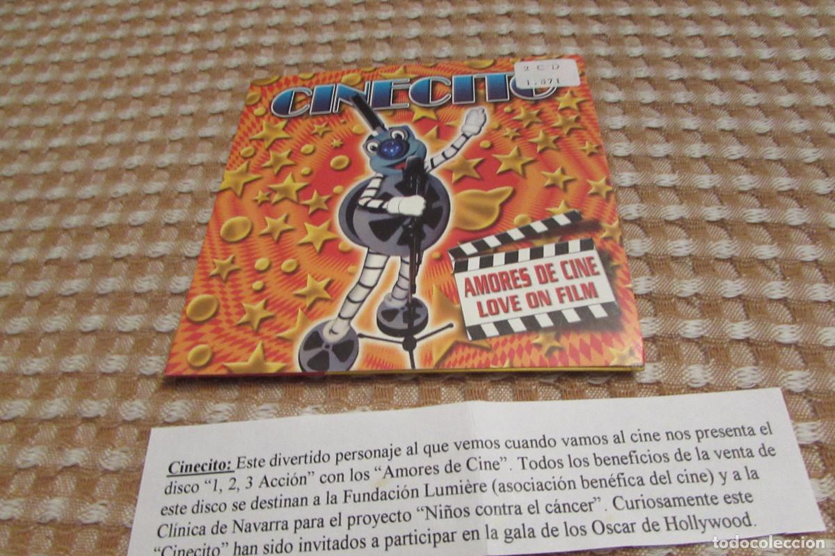 CDs de m&uacute;sica: CINECITO AMORES DE CINE LOVE ON FILM CD PROMO CADENA 100 2 TEMAS