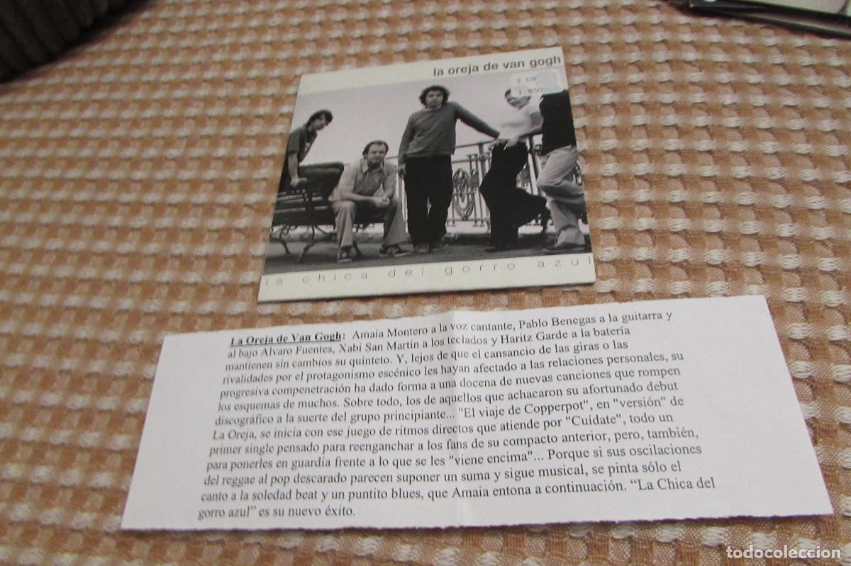 CDs de m&uacute;sica: LA OREJA DE VAN GOGH La chica del gorro azul CD SINGLE CADENA 100