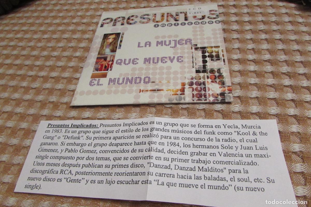 CDs de m&uacute;sica: Presuntos Implicados &ndash; La Mujer Que Mueve El Mundo. CD, Single CADENA 100
