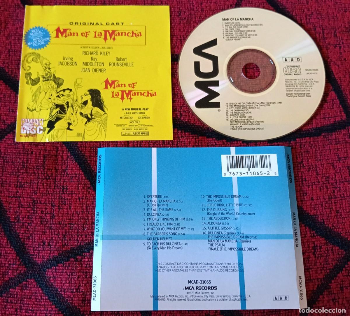 CDs de m&uacute;sica: MAN OF LA MANCHA ** Original Cast ** CD REEDICION USA