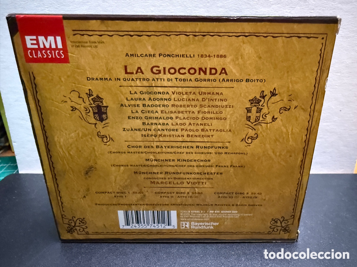 CDs de m&uacute;sica: Ponchielli - Marcello Viotti - La Gioconda (3xCD) - Foto 2