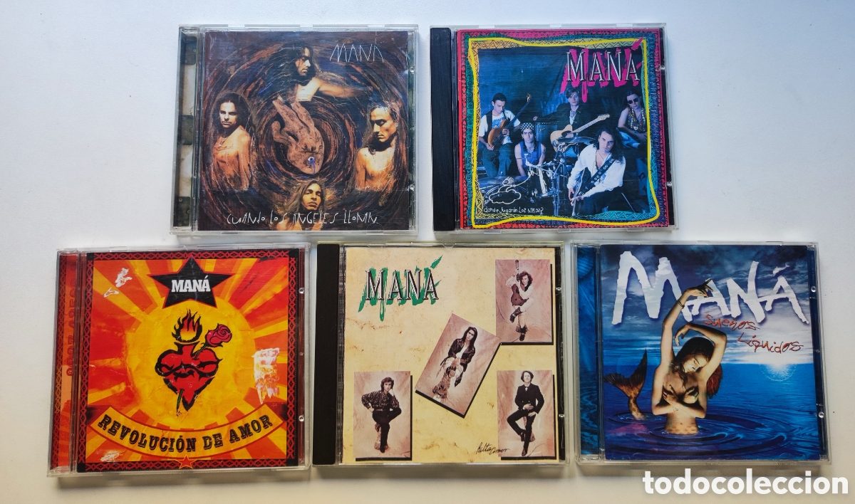 CD de M&uacute;sica: 5 CD - MAN&Aacute; / SUE&Ntilde;OS L&Iacute;QUIDOS + FALTA AMOR + REVOLUCI&Oacute;N DE AMOR + ... EDICIONES A&Ntilde;OS 90