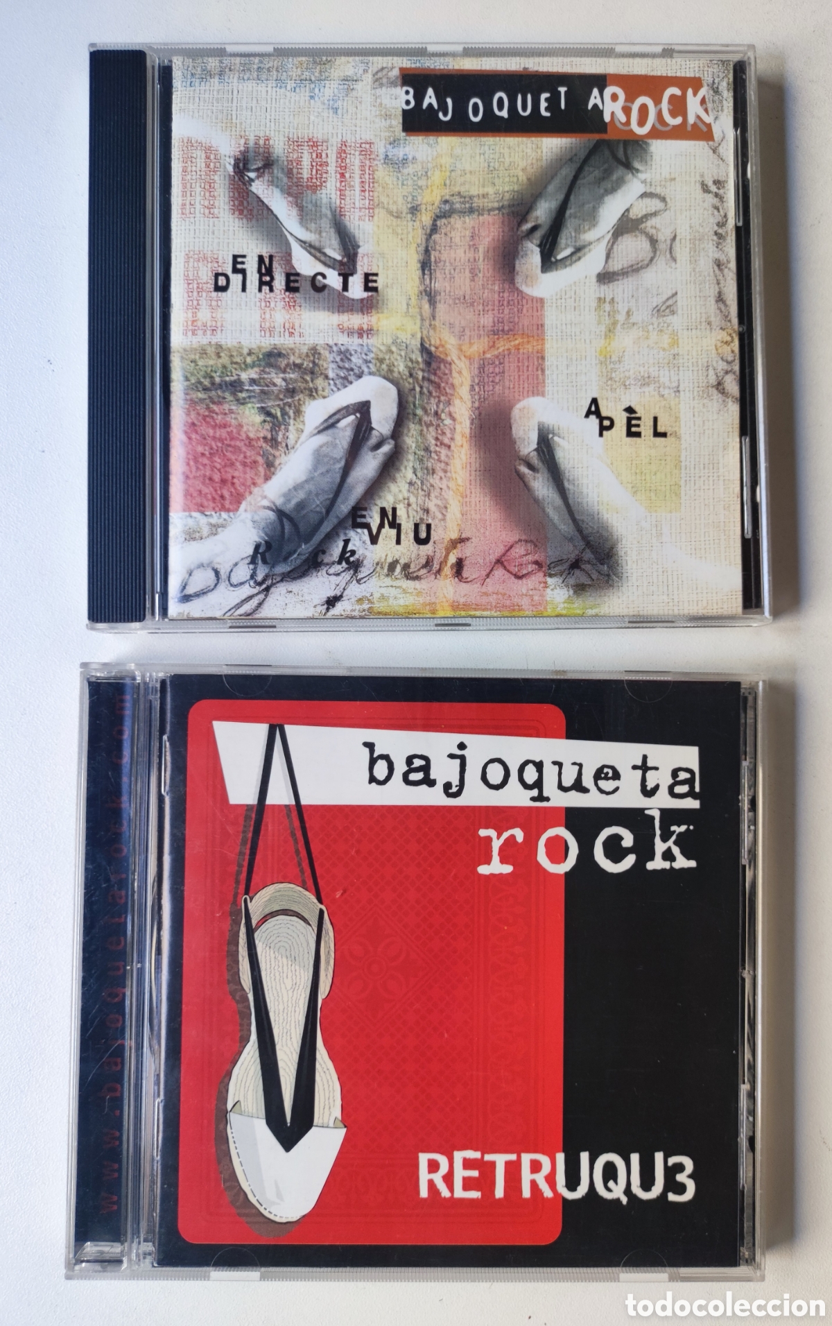 CDs de m&uacute;sica: ROCK VALENCI&Agrave; - BAJOQUETA ROCK / RETRUEQU3 (2004) + A P&Egrave;L EN VIU EN DIRECT (1998)