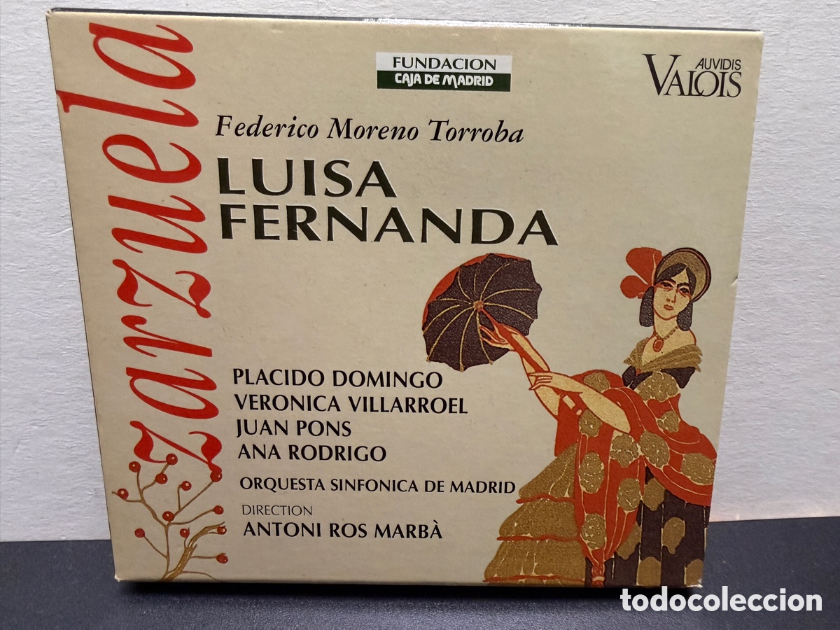 CDs de m&uacute;sica: Moreno Torroba - Antoni Ros Marb&agrave; - Luisa Fernanda (2xCD)
