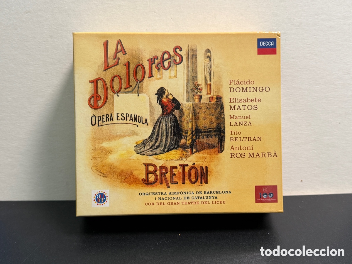 CDs de m&uacute;sica: Bret&oacute;n - Antoni Ros Marb&agrave; - La Dolores (&Oacute;pera Espa&ntilde;ola) (2xCD)