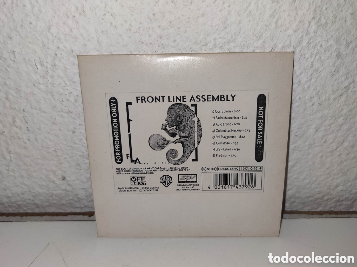 CDs de m&uacute;sica: Cd - Front Line Assembly &ndash; FLAvour Of The Weak - Promo - Electronic Estilo: Electro, Industrial
